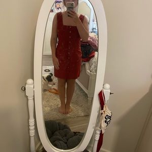 Rust colored corduroy dress